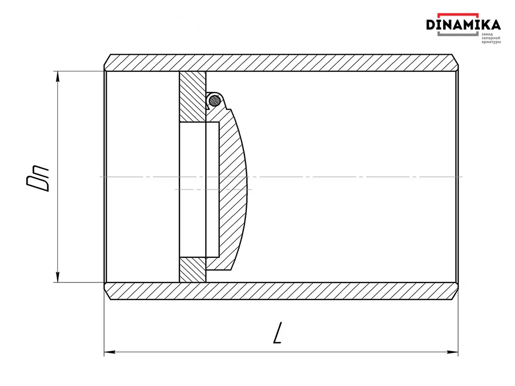 Обратный клапан 19нж38нж Ду500 под приварку