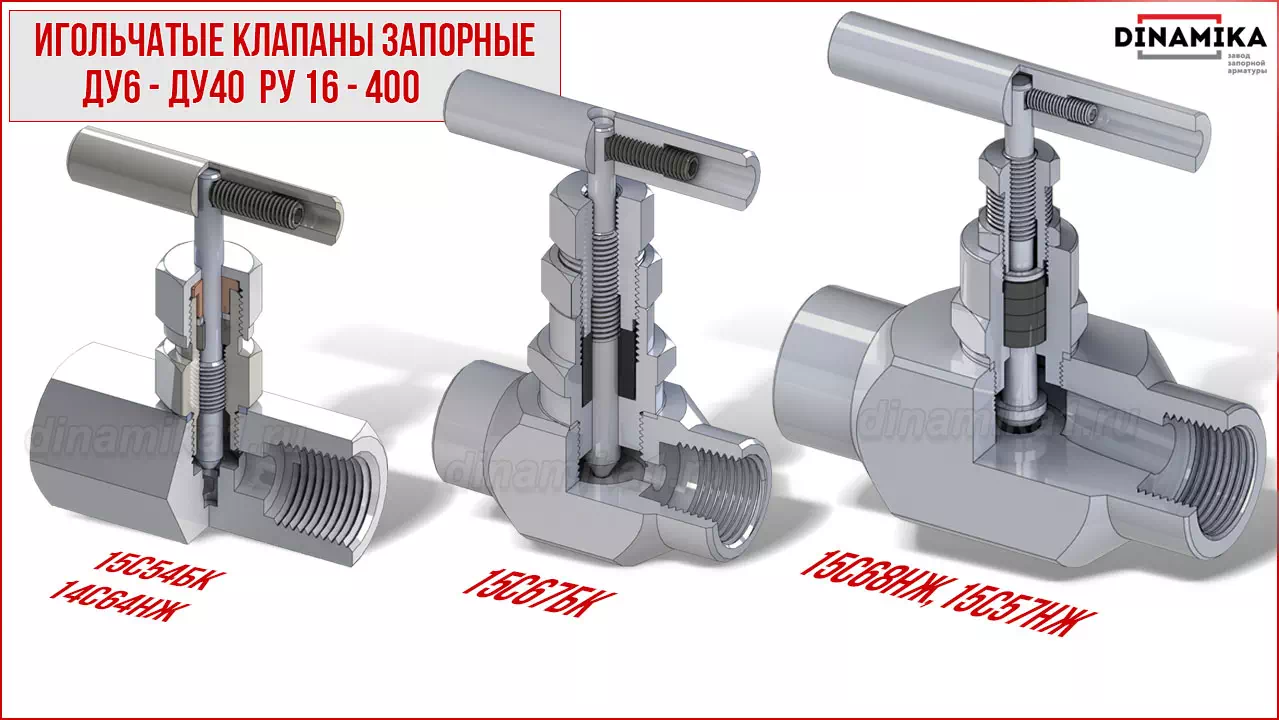 Резьбовые клапаны игольчатые муфтовые в Сургуте